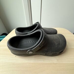 CROCS Black Classic Clog Pair - Slip-Resistant Soles